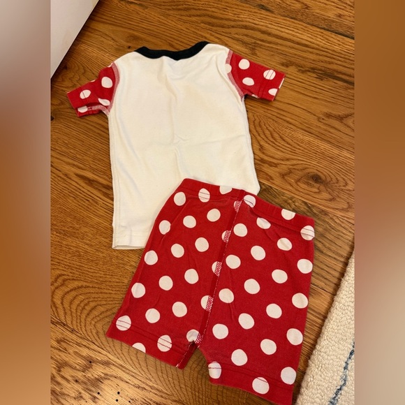 Hanna Andersson Toddler Disney Minnie Mouse Dot Short John Pajama Set 85cm 2T - Picture 4 of 5